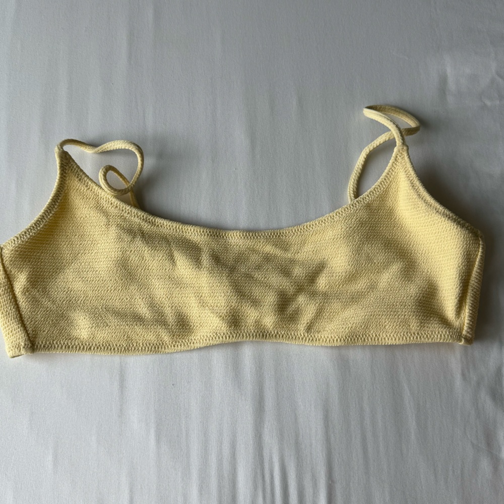 Yellow bikini top